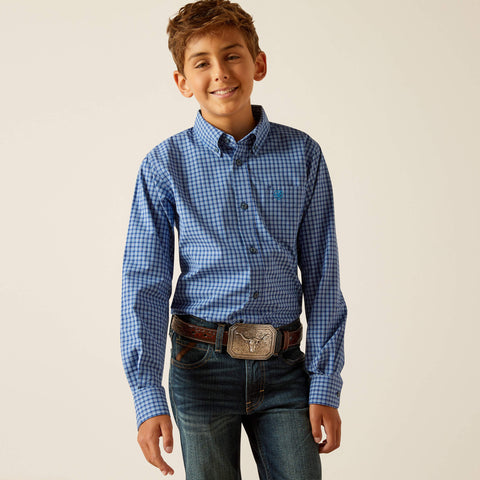 KIDS' Style No. 10048654 Pro Series Perrin Classic Fit Shirt-Blue
