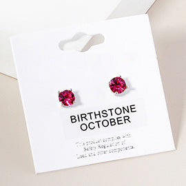 Birthstone Stud Earrings