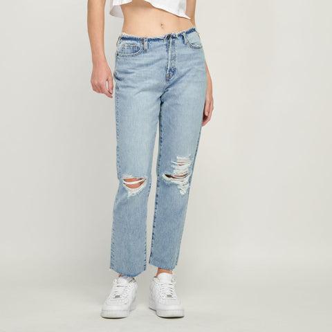 Hidden Straight Jeans
