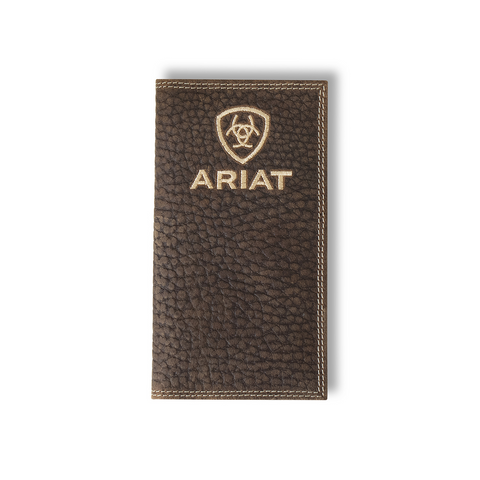ARIAT BULL HIDE EMBROIDERED BROWN - ACCESSORIES WALLET - A3555902