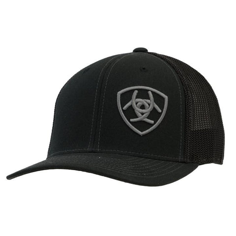 Ariat Black Cap With Grey  Ariat Shield 1597801