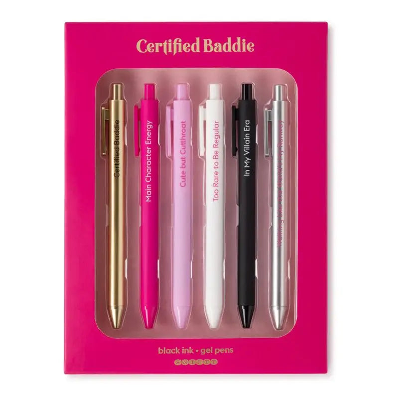 Certified Baddie - Quotable Gel Pen Set