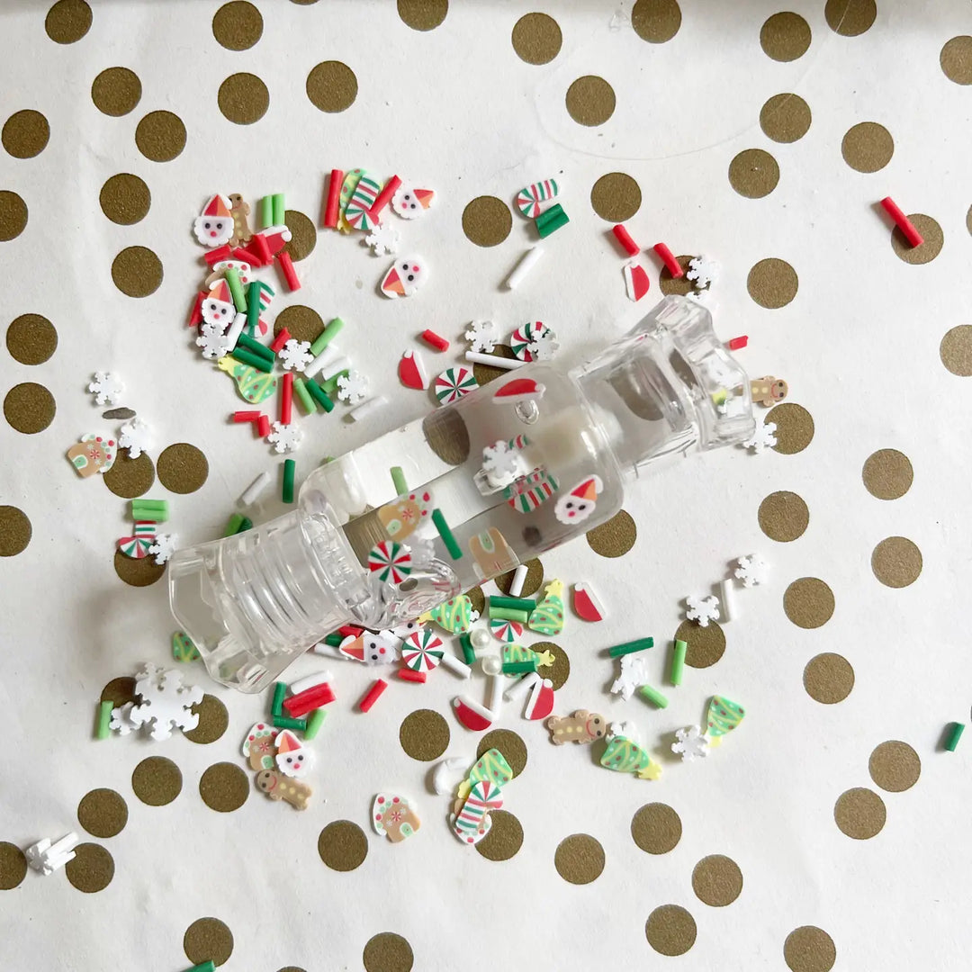 Christmas Santa Candy Lip Gloss-Candy Cane