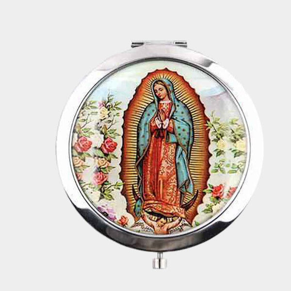 Jesus Virgin Mary Printed Compact Mirrors