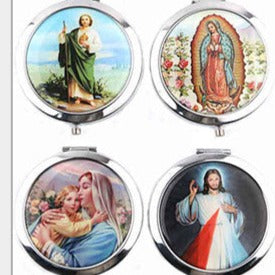 Jesus Virgin Mary Printed Compact Mirrors