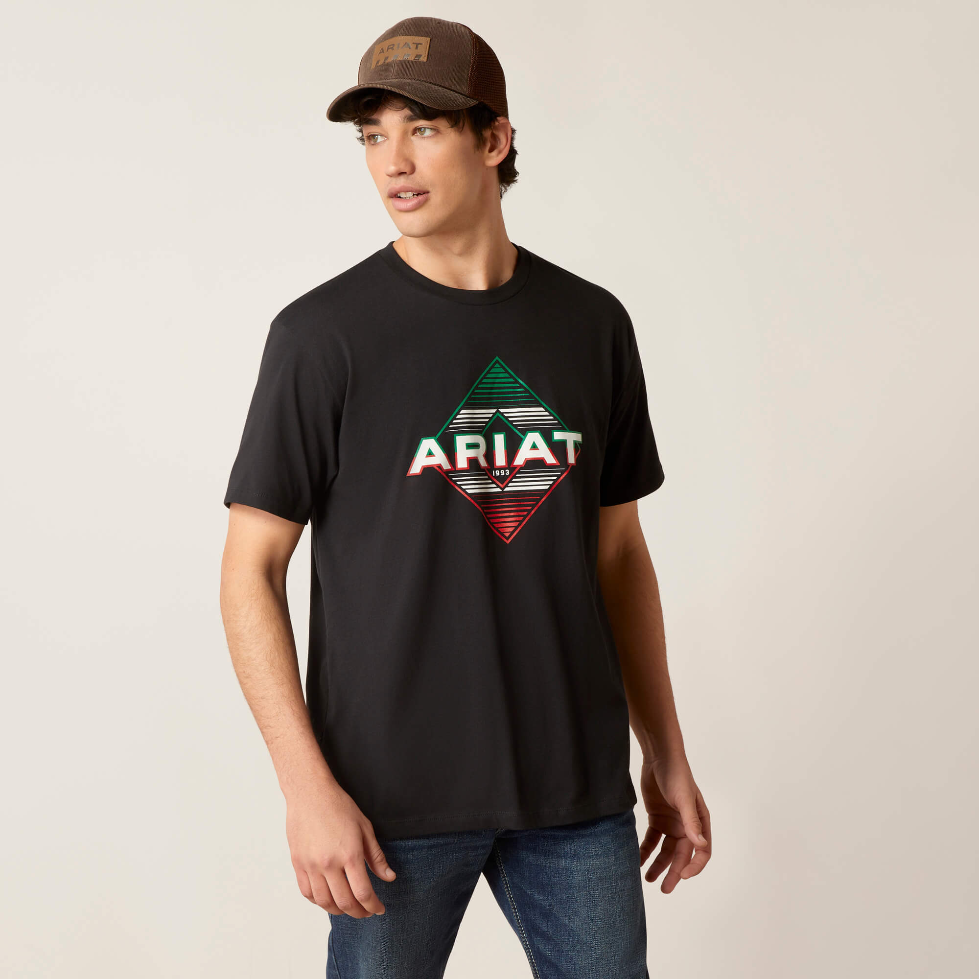 MEN'S Style No. 10047615 Ariat Durango Diamond T-Shirt-BLACK