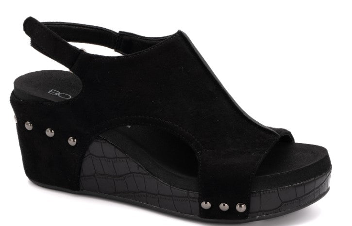 Carley Black Suede by Corky