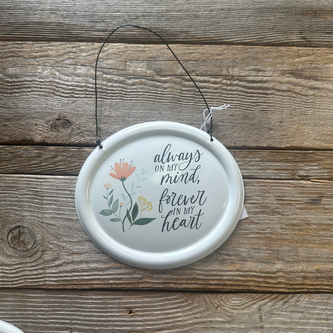 Flower Tin Hanging Ornament