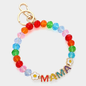 MAMA Message Beaded Keychain / Bracelet