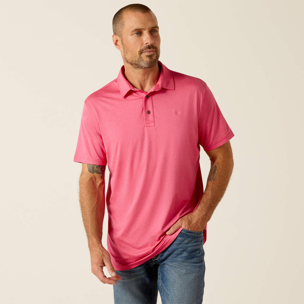 MEN'S Style No. 1005312 Charger 2.0 Fitted Polo-Pink Pulse