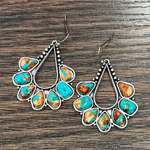 Navajo Gemstone Earrings