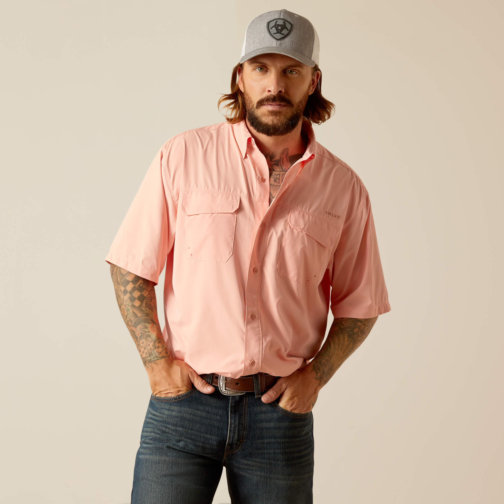 MEN'S Style No. 10048735 VentTEK Outbound Classic Fit Shirt-Apricot Blush