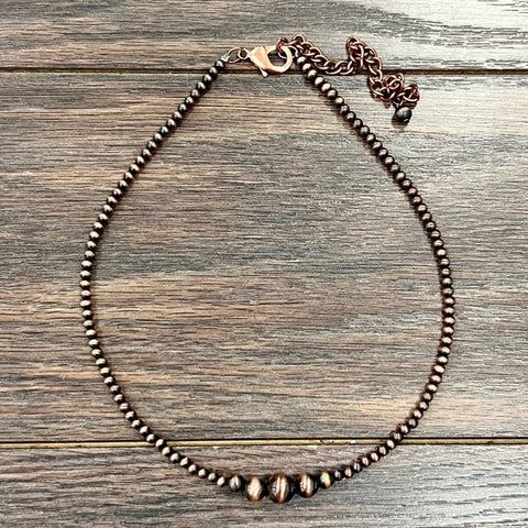 Copper Navajo Pearl Necklace