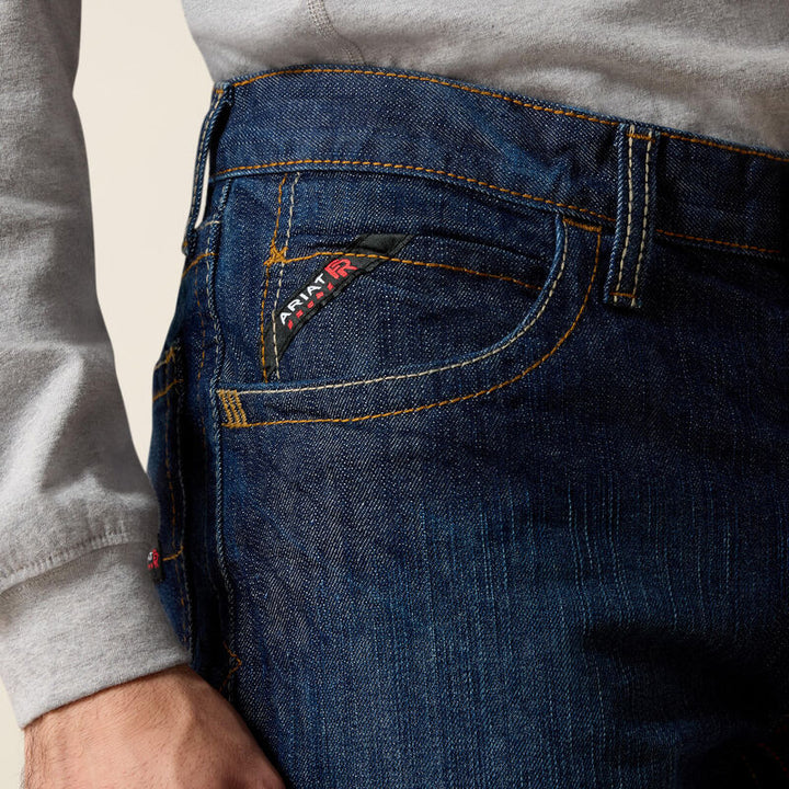 FR M4 Relaxed Work Wear Boot Cut Jean-Shale-10012555