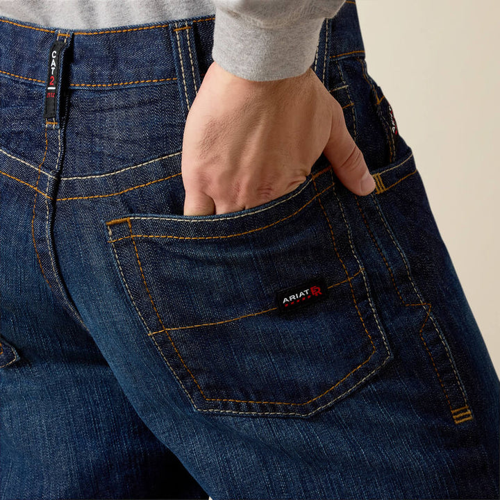 FR M4 Relaxed Work Wear Boot Cut Jean-Shale-10012555