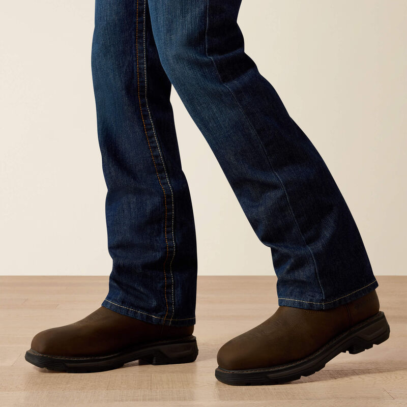 FR M4 Relaxed Work Wear Boot Cut Jean-Shale-10012555
