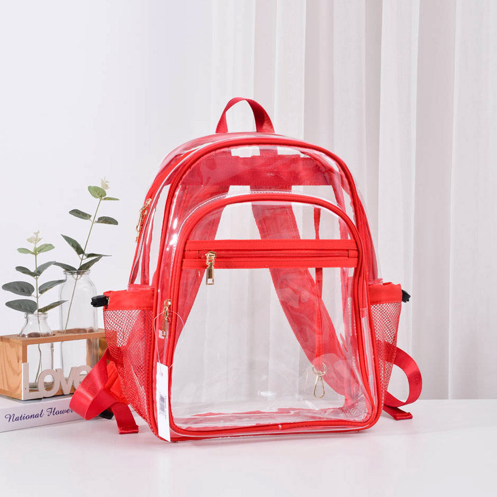 Clear Front Pocket Backpack