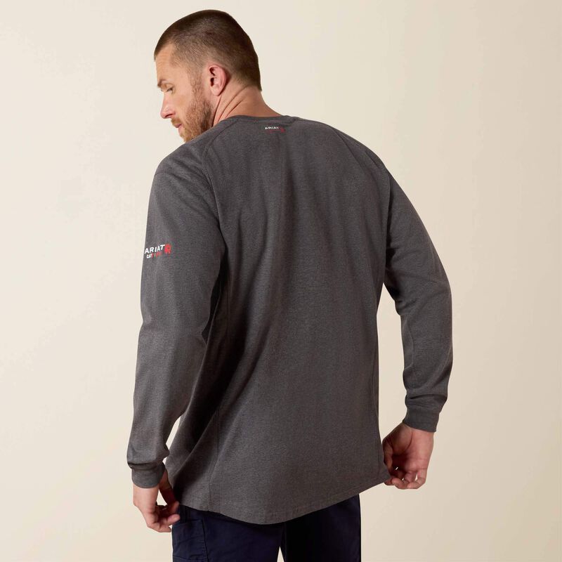 Ariat  FR Air Henley-CHARCOAL HEATHER-10027889