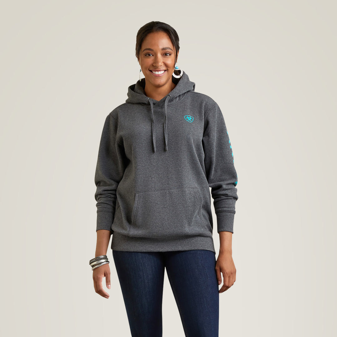 WOMEN'S Style No. 10040811 Ariat Logo Hoodie-heather