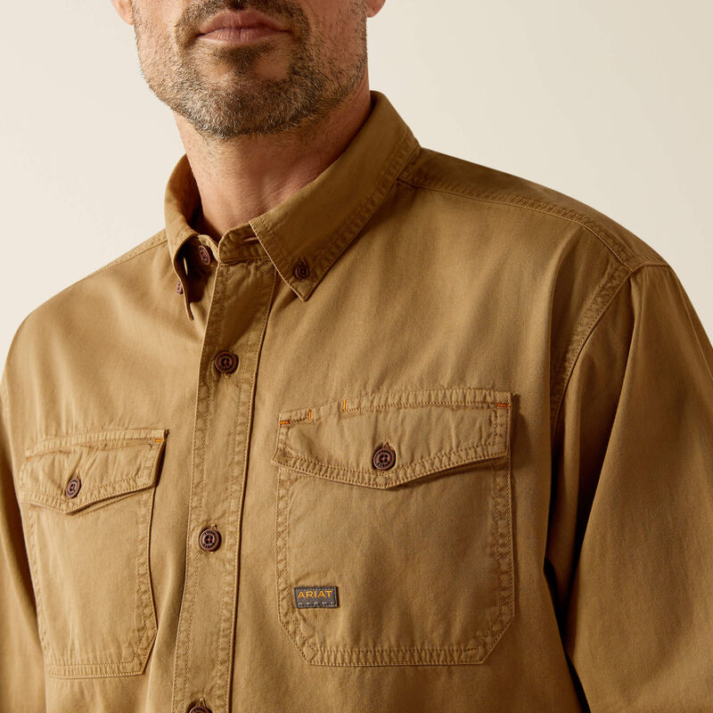 Rebar Work Wear Washed Twill Work Shirt-10052940