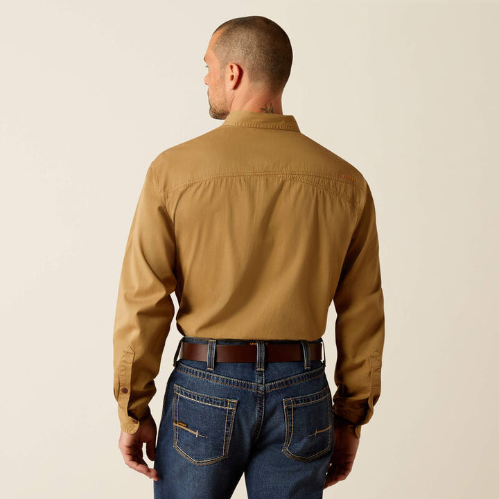 Rebar Work Wear Washed Twill Work Shirt-10052940