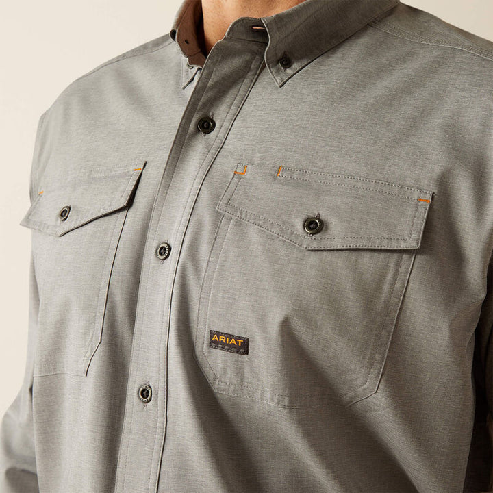 Ariat Work Wear Rebar Made Tough VentTEK DuraStretch Work Shirt-10054927