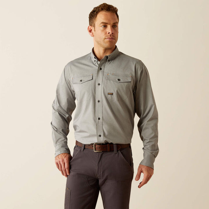 Ariat Work Wear Rebar Made Tough VentTEK DuraStretch Work Shirt-10054927