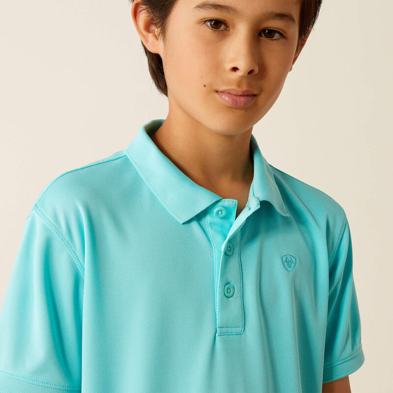 Boys TEK Polo-10055279-Blue Radiance