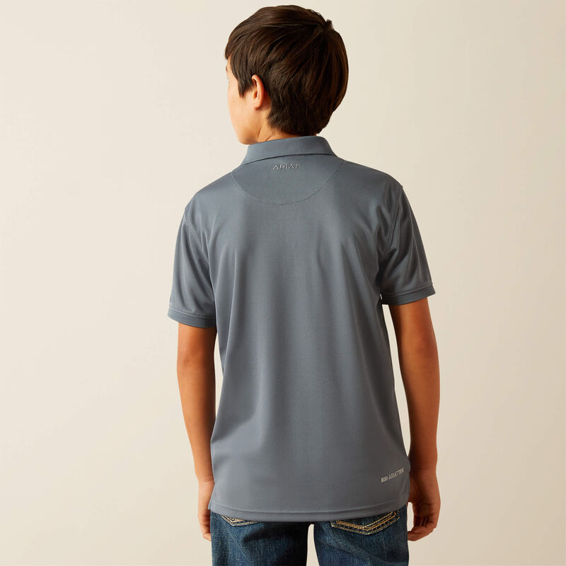 Boy's ARIAT TEK POLO CHERRY TOMATO - 10055282