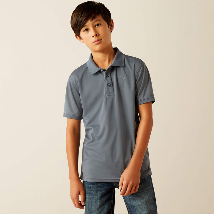 Boy's ARIAT TEK POLO CHERRY TOMATO - 10055282