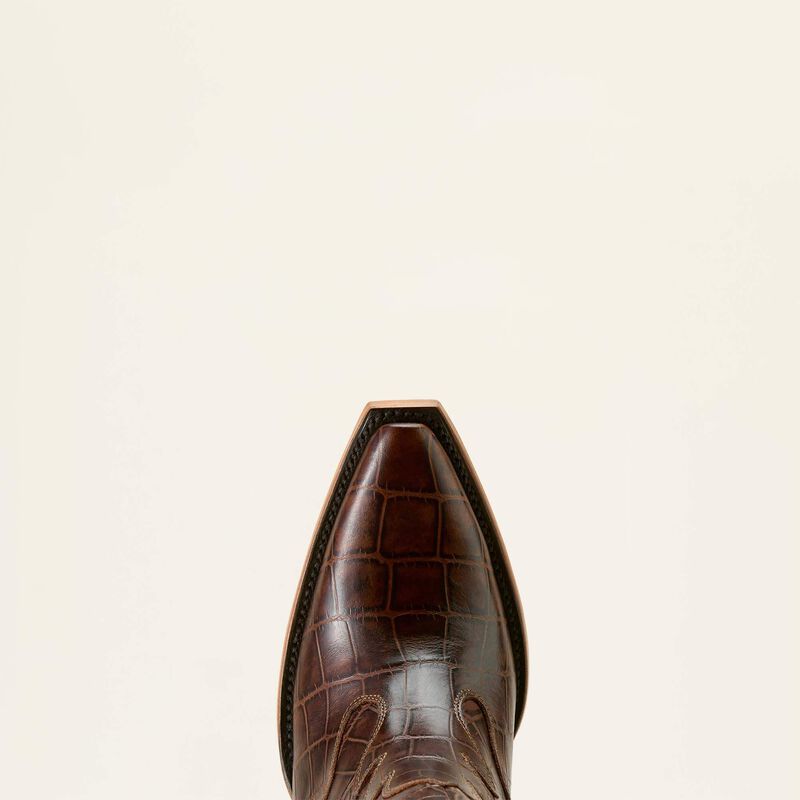 WOMEN'S Style No. 10061831 Casanova X Toe Western Boot-LUXE ESPRESSO CROC PRINT