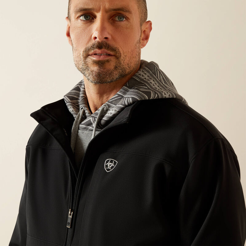 Ariat Mens Vernon Softshell Jacket- Black-10062596