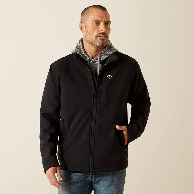 Ariat Mens Vernon Softshell Jacket- Black-10062596
