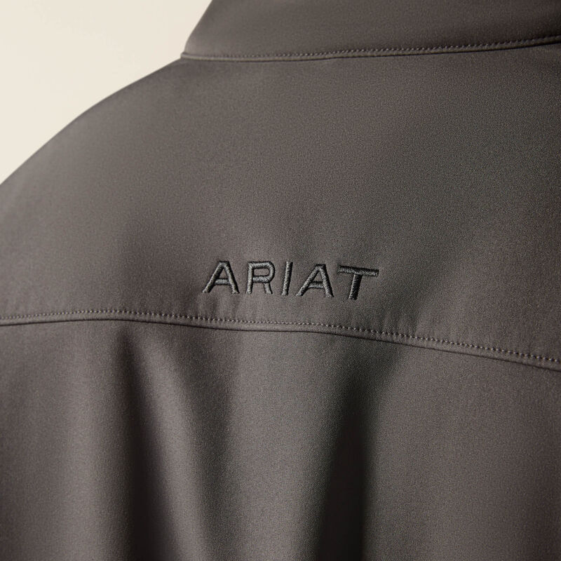 Men's Ariat Logo Softshell Jacket-10062598-Grey