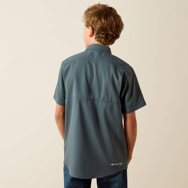 Ariat Boys VentTEK Outbound Classic Fit Shirt-10071262-DARK SLATE