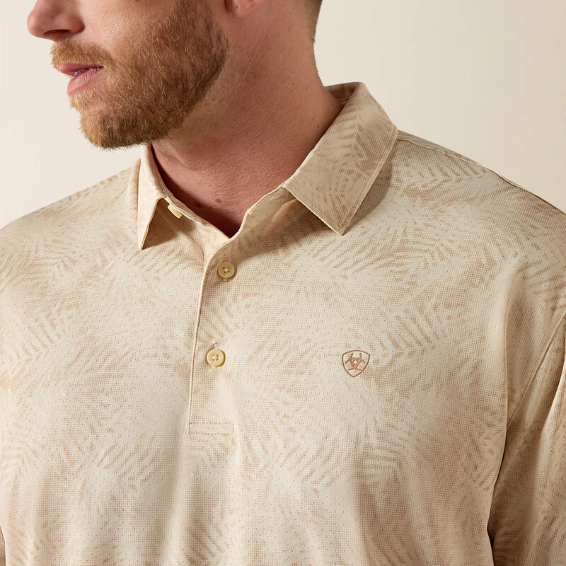 Ariat 360 Airflow Classic Fit Polo-CREME BRULEE-10071473