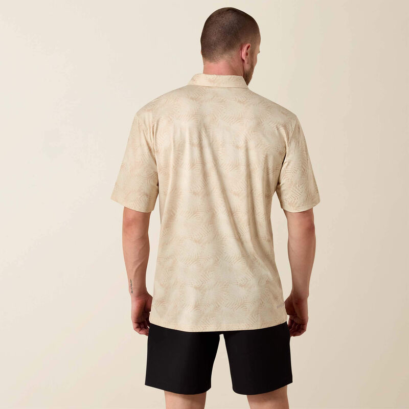 Ariat 360 Airflow Classic Fit Polo-CREME BRULEE-10071473