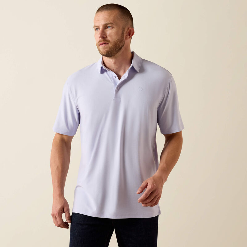 Ariat Charger 2.0 Polo-10071556-PURPLE HEATHER