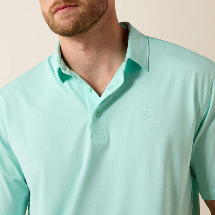 Ariat 360 Airflow Classic Fit Polo-10071650-BEACH GLASS