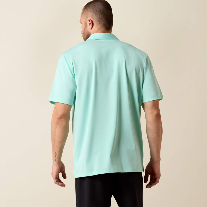 Ariat 360 Airflow Classic Fit Polo-10071650-BEACH GLASS