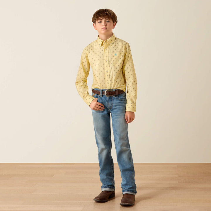Ariat Boys Pacey Shirt-10071678-SUNLIGHT MEDALLION