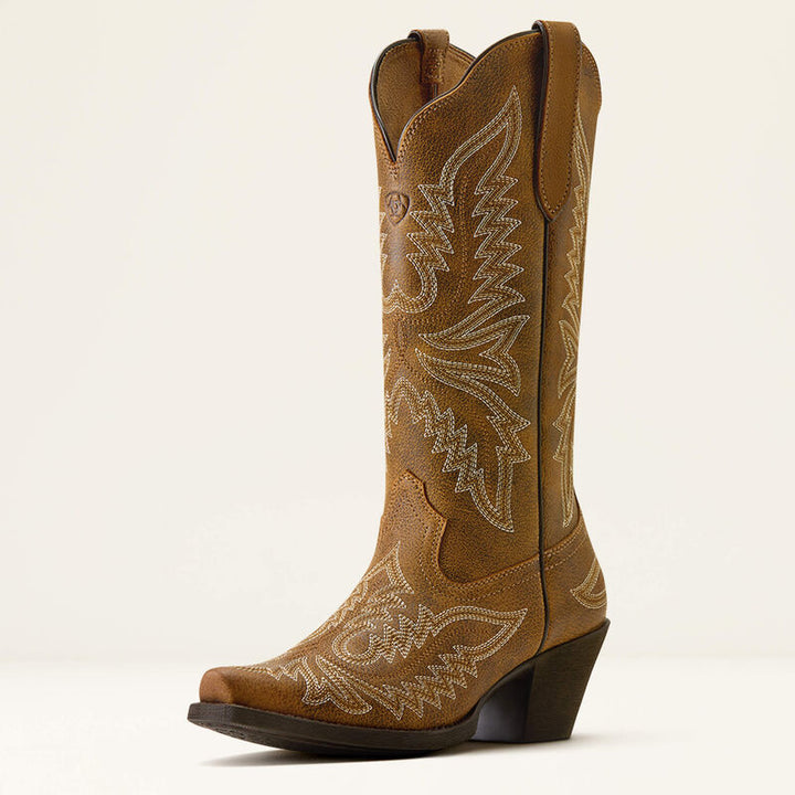 Round Up Collins D Toe Western Boot-10080383-BROWN BOMBER