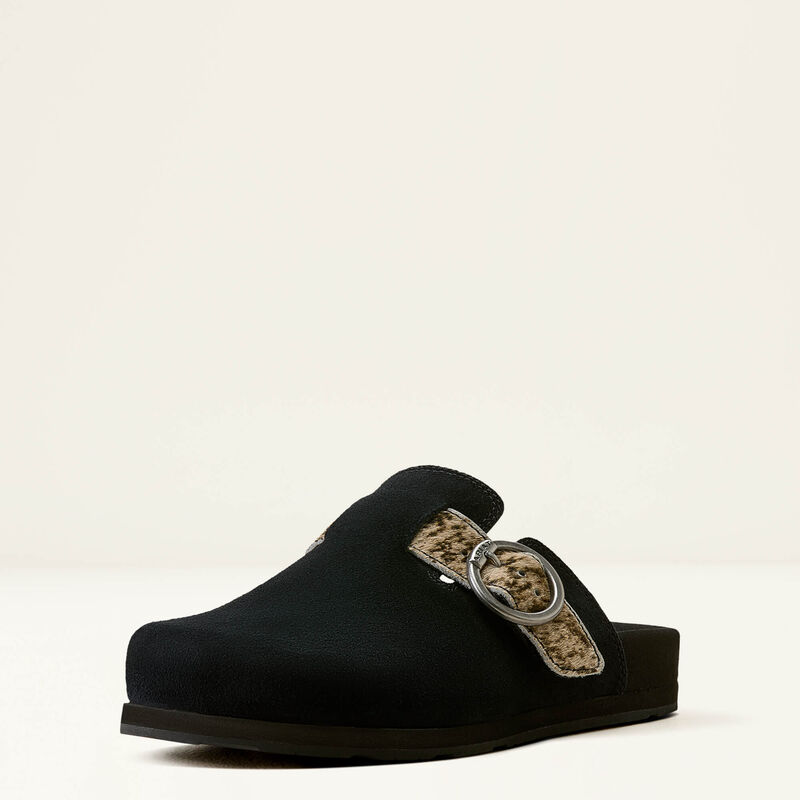 ARIAT Country Mule  - BLACK SUEDE|BRINDLE HAIR ON-10080471