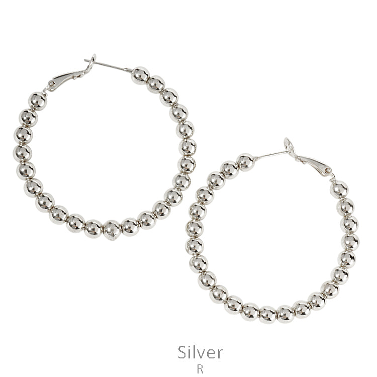 Bead Hoop Earring