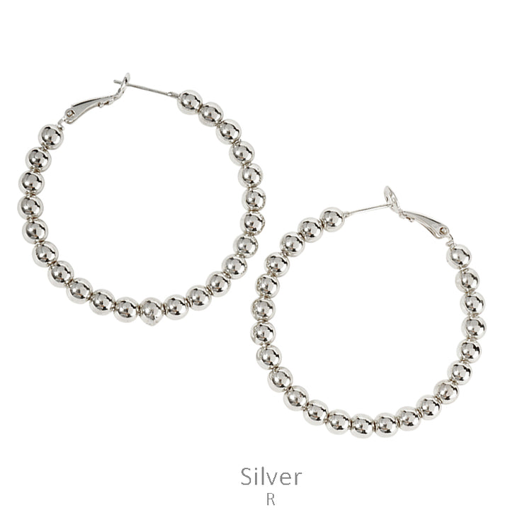 Bead Hoop Earring