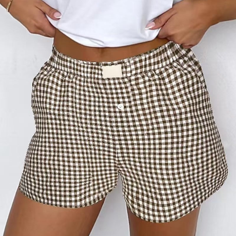 Gingham Print Chill Shorts