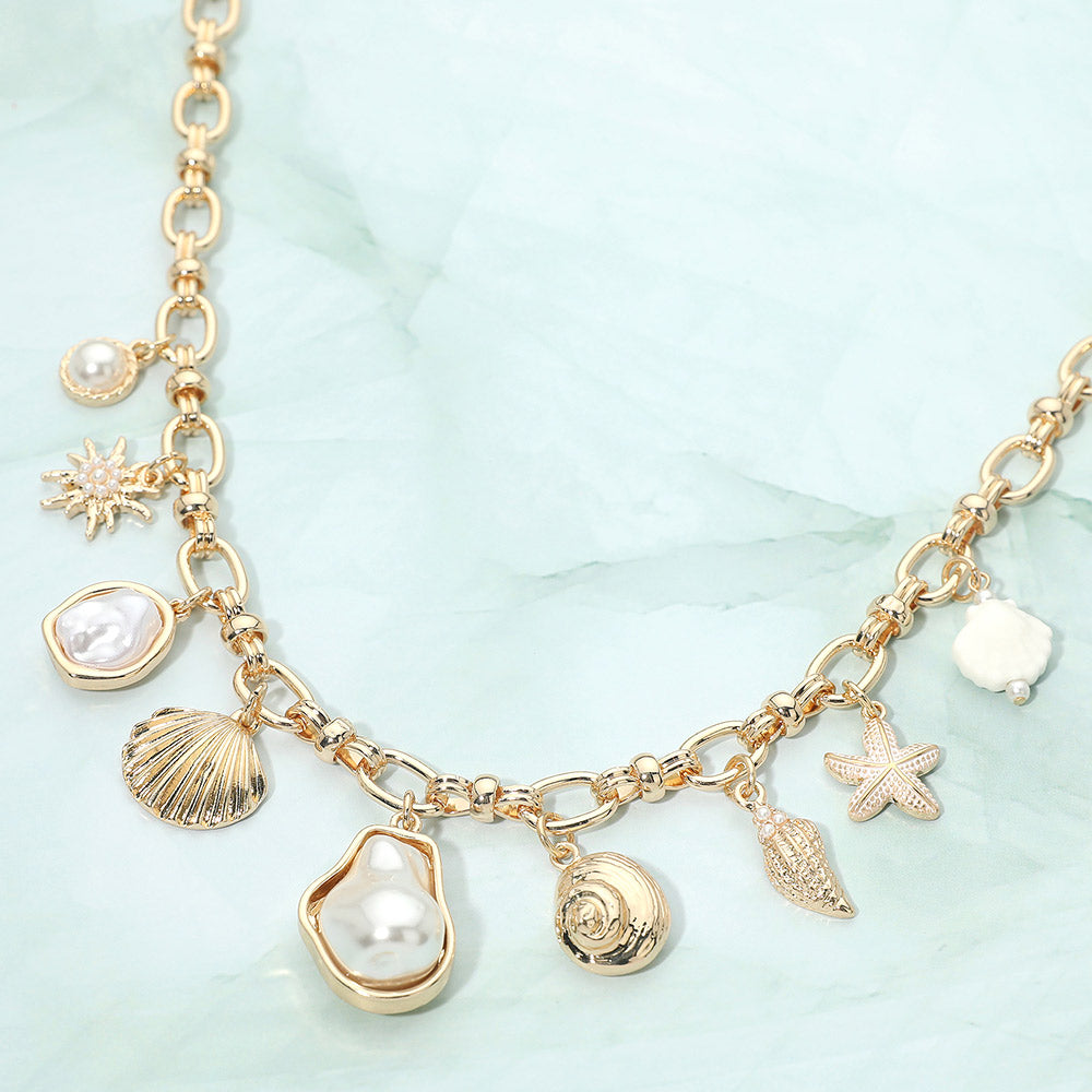 Chunky Ocean Pearl Necklace