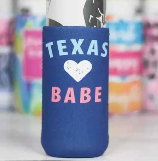 Texas Babe Slim Can Cooler