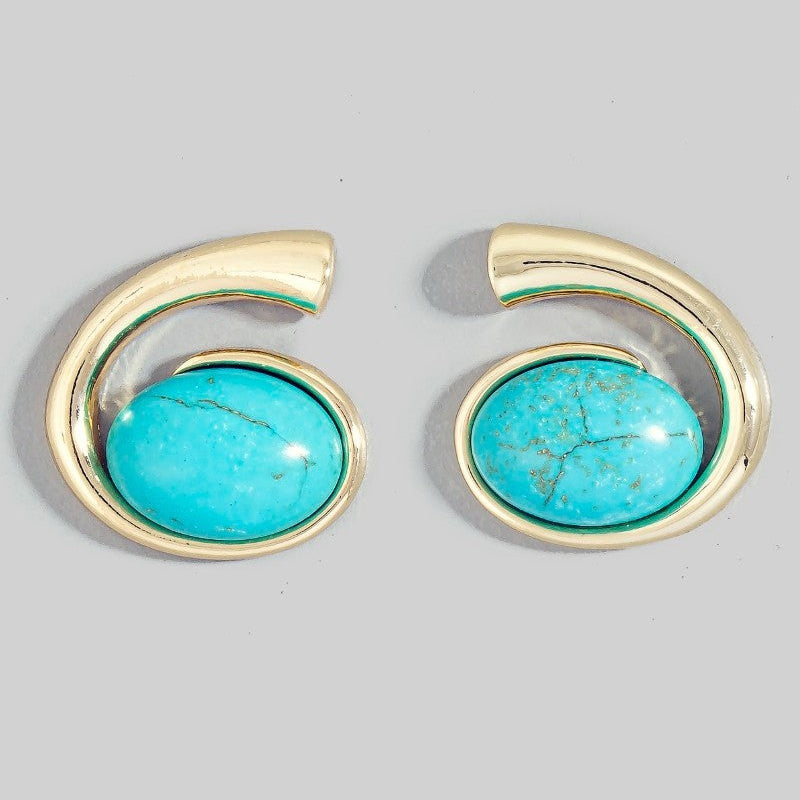 Mia Turquoise Ovals