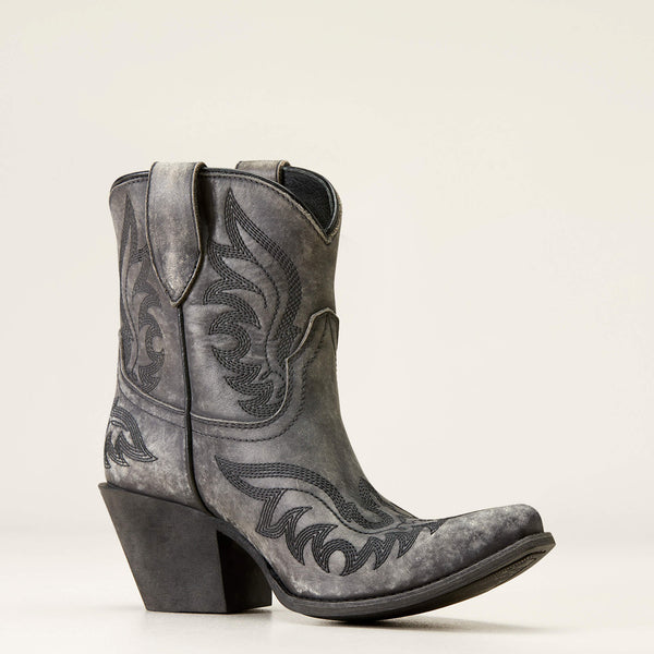 WOMEN'S Style No. 10051170 Chandler Western Boot- NATURALLY DISTRESSED BLACK